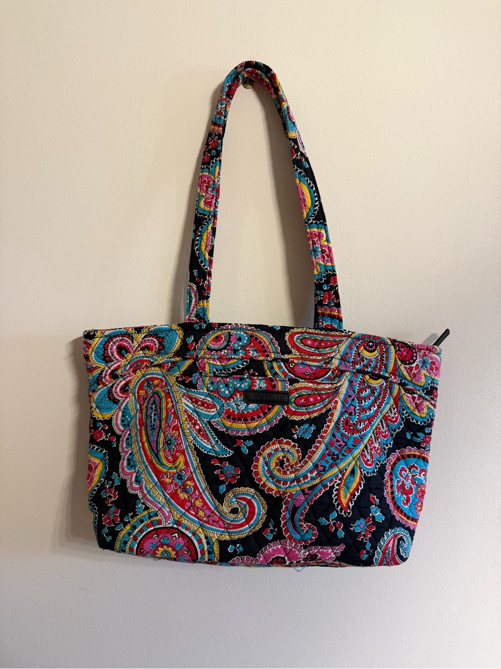 Vera Bradley Quilted Paisley purse in Black and Multi